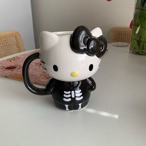 Skeleton hello kitty mug